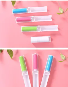 Portable washable foldable lint roller for clothes dust removal and pet hair cleaning.