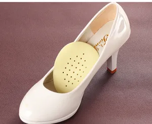 Silicone forefoot cushion insert for high heels, breathable half-size shoe pads.
