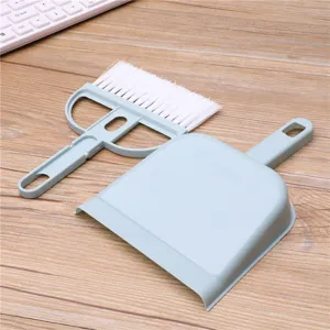 Mini Nordic style desktop cleaning brush and dustpan set for keyboard and desk cleaning.