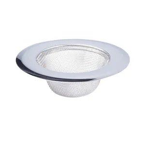 Passoire d'évier de cuisine en acier inoxydable panier filtre pour déchets vue principale