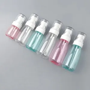 Portable cosmetic spray bottle set empty fine mist plastic small travel sprayers for toner.