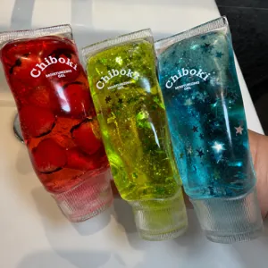 Portable Glitter Liquid Squishy Stress Relief Toy For Adults Novelty Fun Decompression Squeeze Toy Gift