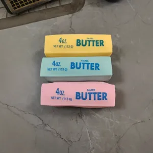 Simulation butter slow rebound decompression toy, cute stress relief squishy toy for fun.