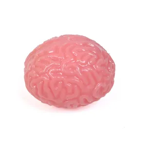 Palla antistress cervello rosa giocattolo novita per ansia regalo sensoriale divertente.