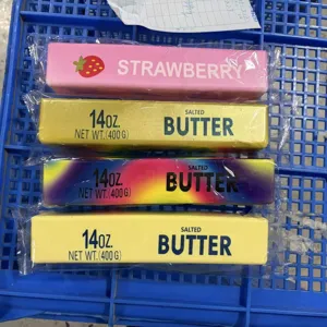 Slow rebound squishy butter and strawberry stress relief toy set for fun decompression play.
