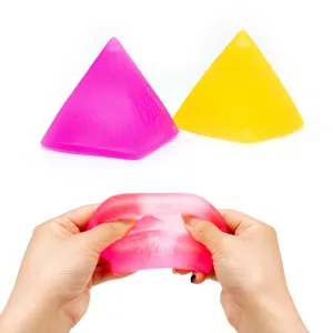 Frosted pyramid maltose stress relief toy, high elasticity squeeze decompression toy.