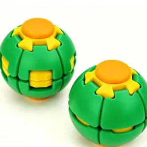3D Gedruckt Fidget Stressabbau Ball Sensorisches Schreibtischspielzeug Rotierender Finger Spinner Puzzlespielzeug Für Erwachsene Und Jugendliche