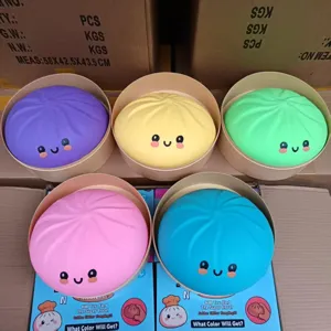 25cm gigantio paixnidi antistress dumpling, charitomeno kawaii set gia paidia kai enilikes.