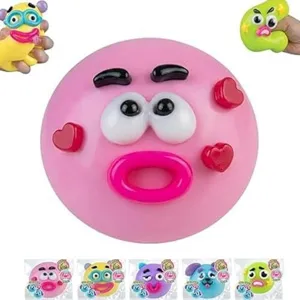 Divertida bola antiestrés de goma TPR suave, juguete gracioso para niños y adultos.
