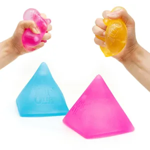 Frosted Pyramid Squeeze Toy Stress Relief Fidget Toy Sensory Toy for Adults and Kids