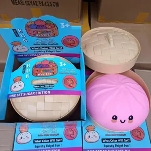 25cm Γιγαντιαίο Squishy Dumpling Παιχνίδι Μαλακό Ψωμάκι Ατμού Μυστηρίου Αντιστρές Δώρο Καвай