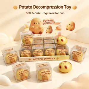 DIY Handmade Potato Squishy Toy Slow Rebound Cute Decompression Stress Relief Toy Fidget Toy Novelty Sensory Toy