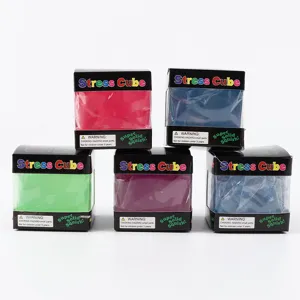 Slow rebound ice cube stress relief toy transparent sensory fidget toy beautifully packed