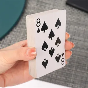 Thick playing cards durable poker cards for family game night and entertainment standard size