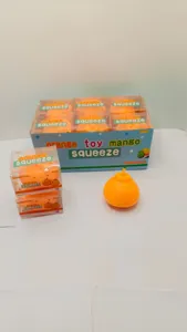 Orange squeeze slow rising sensory fidget toy ASMR stress relief toy for kids and adults