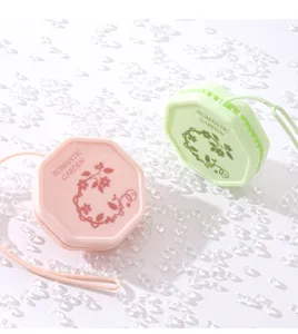 Hexagonal wardrobe fragrance hanging tablet with lovely floral design, fresh scent for car.
