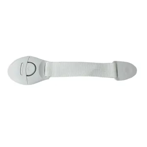 Baby safety lock strap adjustable cabinet drawer child proofing lock white practical
