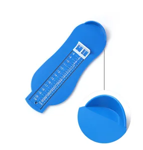 Baby voetmeetapparaat voor kinderen schoenmaat lengte liniaal meettool blauw plastic