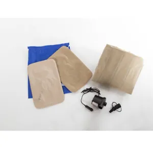 Car inflatable air mattress set for back seat, portable travel bed with pump and pillows for vehicles.