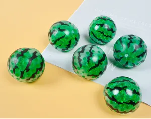 Set di 6 palline antistress da spremere, giocattoli di decompressione con perline colorate.