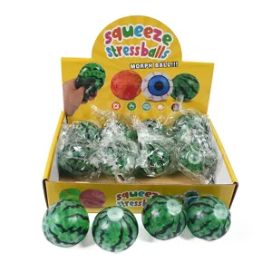 Set palline antistress, simulazione anguria e bulbi oculari giocattolo di decompressione sensoriale.