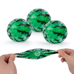 Pallina antistress con pipistrello verde, giocattolo sensoriale elastico di decompressione