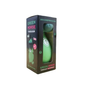 Green horse squeeze toy decompression toy novelty fidget toy stress relief soft rubber animal fun