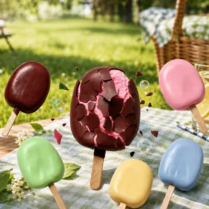 Cute ice cream crispy skin pinch toy for stress relief, colorful sensory slow rising toy.