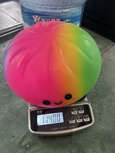 Gigante arcoíris antiestrés bola para apretar juguete sensorial tacto cara linda