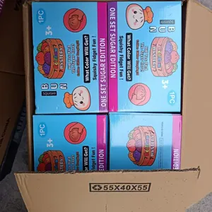 Μεγάλο παιχνίδι αντιστρές dumpling squishy κουτί μυστηρίου, χαριτωμένο σετ αποσυμπίεσης.