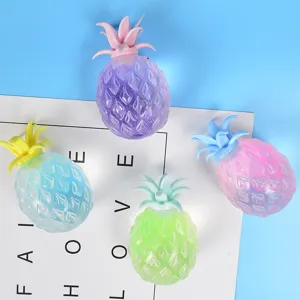 Giocattolo Squishy Ananas Creativo Glitter Liquido Antistress Fidget Toy