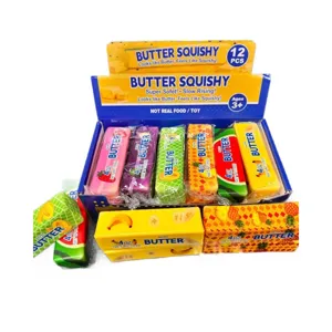 Cute fruit butter squishy slow rising toy set stress relief sensory toy gift box 12pcs
