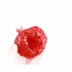 Red pomegranate squeeze toy decompression sensory stress relief fidget ball fruit design