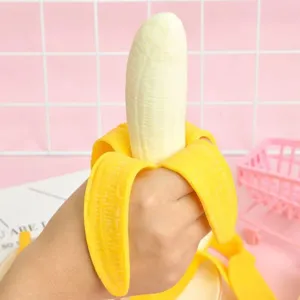 Lustiges Banane Squishy Spielzeug Stressabbau Simulationsfrucht Neuheit Gag Artikel