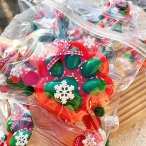 Christmas paw squishy toy decompression stress relief cute festive decoration main