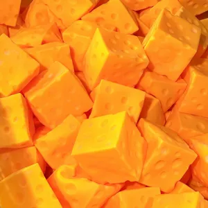 Giocattolo antistress in schiuma a lento rilascio a forma di formaggio giallo carino