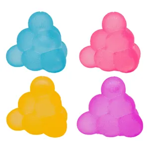 Jeu de balle anti-stress coloré, jouet fidget texturé en forme de pyramide à billes.