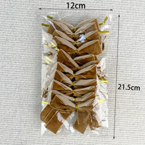 Velvet bow twist ties detail shot showing package size 12x21.5cm for gift and tree decor.