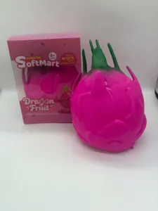 Giocattolo squishy frutto del drago con scatola rosa profumata per alleviare lo stress
