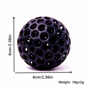 3D Printed Hollow Mesh Stress Relief Ball Fidget Toy High Elasticity Hand Grip Exerciser Portable Sensory Toy
