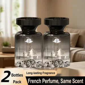 Car Aromatherapy Bottle Long Lasting Fragrance Air Freshener Glass Bottle With Landscape Car And Home Decor
