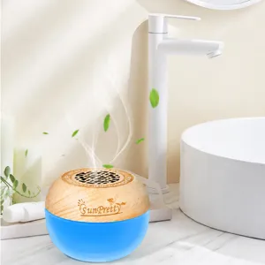 Désodorisant solide et baume d'aromathérapie pour la maison en conteneur bleu pour salle de bain.