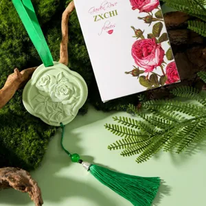 Aromatherapy plaster hanging stone car pendant rose design air freshener home decor