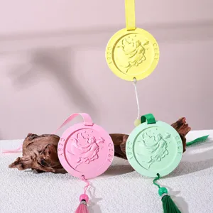 National Style Gypsum Aromatherapy Hanging Tablet Solid Scented Air Freshener For Wardrobe Car Home Decor