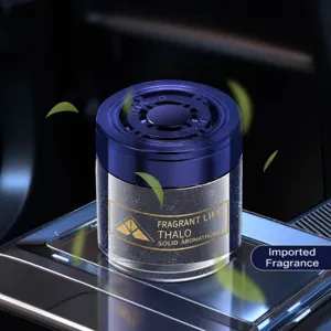 Deodorante per Auto Solido Aromaterapia Bottiglia di Vetro Lunga Durata Ornamento Profumo Interni Auto