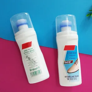 Spray detergente per scarpe bianche con spazzola, liquido efficace per pulire sneakers.