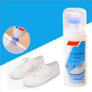 Detergente scarpe bianche liquido spazzola set per sneakers rimozione macchie cura.