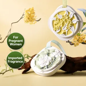 Plaster Aromatherapy Pendant Solid Perfume Wardrobe Air Freshener Car Hanging Scented Tablet Home Decor