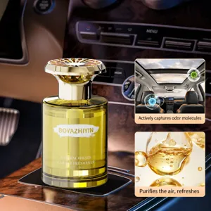 Luxury car air freshener bottle perfume diffuser for vehicle interior long lasting fresh fragrance