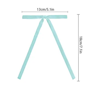 Mint green velvet bow Christmas tree pendant decoration size 13x18cm for party